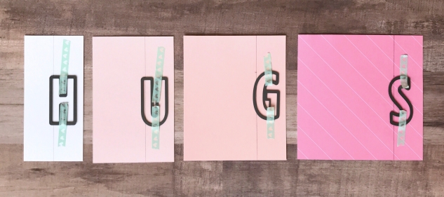 Block Alphabet Thin Cuts Technique #ctmh #closetomyheart #block #alpha #alphabet #abc #thincuts #thin #cuts #die #diecuts #letters #card #diy #sentiment #hug #gimmesomesugar #give #me #some #sugar #pink #pastel #floral #girly #girl #sparkles #cricut #cuttlebug #fussycutting #technique #bashful #whimsy #fundamental #cardstock #washi #tape